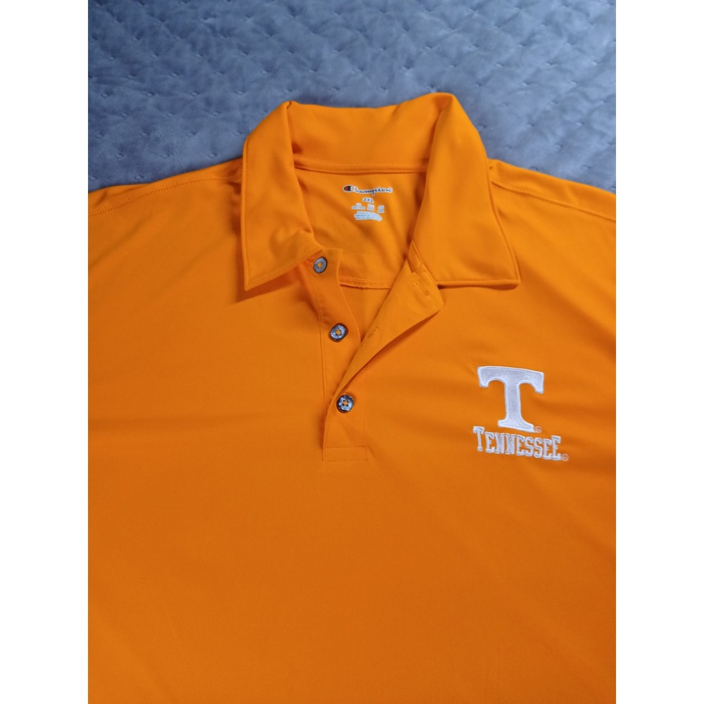 Champion Tennessee Volunteers Polo Shirt Mens 2XL Orange Power T Performance